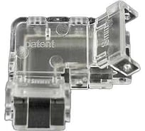 Коннектор Wolta угловой для ленты COB шириной 8 мм, комплект из 3шт, артикул WLS-2PIN-COB-8MM-L