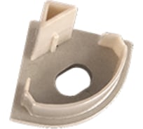 Торцевая крышка для углового профиля VARTON с отверстием 16x16 мм V4-R0-70.0001.KIT-0213