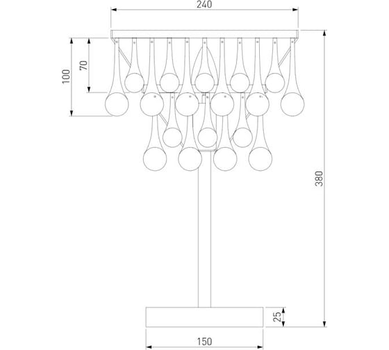 Настольный светильник Bogate's Gutta 01126/1 белый a068864