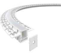 Алюминиевый профиль VARTON гибкий для встр. в ГКЛ 2000x15x10мм (55x15мм, 2 вылета 20мм, макс. шир. ленты 12мм) V4-R0-70.0001.KIT-1510DG