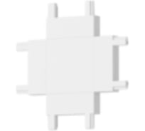 Коннектор VARTON Х-образный горизонтальный для накладного и встраиваемого монтажа для магнитной системы Galakti 46x46x6 мм белый V4-R7-00.RG23.TRK-0011