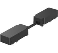 Коннектор VARTON питания прямой для соединения шинопроводов магнитной системы Galakti 150x26x15 мм чёрный V4-R7-09.RG23.TRK-0002