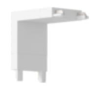 Коннектор VARTON угловой вертикальный для накладного и встраиваемого монтажа для магнитной системы Galakti 26x26x26 мм белый V4-R7-00.RG23.TRK-0006