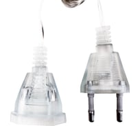 Шнур соединительный OXION удлинитель, для гирлянды новогодней, 2 шт., прозрачный, 5m, 250 Вт, арт. OX-PWS-10