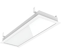 Светодиодный светильник VARTON E170/F 2.0 для образовательных учреждений 16 Вт CRI90 4000 К для Грильято 610x202x50 мм (монт. размер 588x180 мм) с рамкой и рассеивателем опал аварийный автономный постоянного действия V1-E0-00170-30OPA-4001640