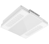 Светодиодный светильник VARTON с UV-блоком встраиваемый 30 Вт 595x595x126 мм 3000 K IP40 с призматическим рассеивателем global white bioguard матовый диммируемый по протоколу DALI V1-C0-0UV70-10PRD-4003030