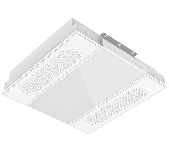 Светодиодный светильник VARTON с UV-блоком встраиваемый 30 Вт 595x595x126 мм 5000 K IP40 с призматическим рассеивателем global white bioguard матовый диммируемый по протоколу DALI V1-C0-0UV70-10PRD-4003050