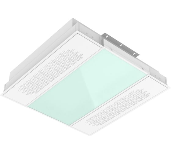 Светодиодный светильник VARTON с UV-блоком встраиваемый 30 Вт 595x595x126 мм 6500 K IP54 с защитным силикатным стеклом global white bioguard матовый диммируемый по протоколу DALI V1-C0-0UV70-10GD6-5403065