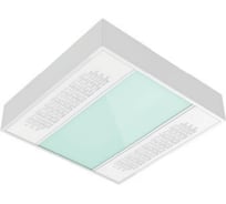 Светодиодный светильник VARTON с UV-блоком накладной 30 Вт 600x600x127 мм 5000 K IP54 с защитным силикатным стеклом global white bioguard матовый V1-C0-0UV70-20G06-5403050