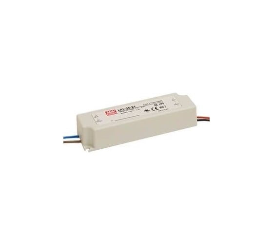 Драйвер VARTON 35 Вт 24V для светодиодной ленты Meanwell IP67 148x40x30 мм LPV-35-24 1