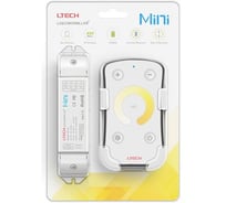 Контроллер для светодиодной ленты VARTON CCT 12-24V IP20 135x30x20 мм c пультом, 2CH 72/144W(12V/24V) (LTECH) M2+M3-3A