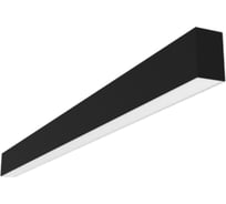 Светодиодный светильник VARTON X-line для сборки в линию 40 Вт 4000 К 1990x63x100 мм RAL9005 черный муар аварийный автономный постоянного действия V1-R0-9X827-02A00-4004040