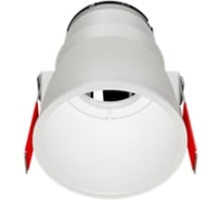 Рамка для модульного светильника VARTON FLEX 50 05 круглая встраиваемая утопленная 95x70мм RAL 9010 поворотная V1-R0-00435-10009-2000000