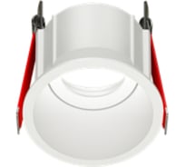 Рамка для модульного светильника VARTON FLEX 50 03 круглая встраиваемая утопленная 85x65мм RAL 9010 поворотная V1-R0-00435-10005-2000000