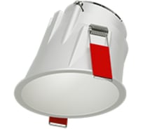 Рамка для модульного светильника VARTON FLEX 50 06 круглая встраиваемая утопленная 95x80мм RAL9010 кососвет для освещения стен V1-R0-00435-10007-2000000