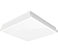 Люминесцентный светильник VARTON A070 для V-Clip 4x24 600x600x100 IP65/54 с рассеивателем опал аварийный автономный постоянного действия V1-A3-07070-10A00-6596LUM