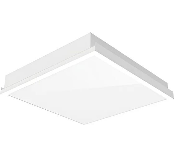 Люминесцентный светильник VARTON A070 для V-Clip 4x24 600x600x100 IP65/54 с рассеивателем опал аварийный автономный постоянного действия V1-A3-07070-10A00-6596LUM 1