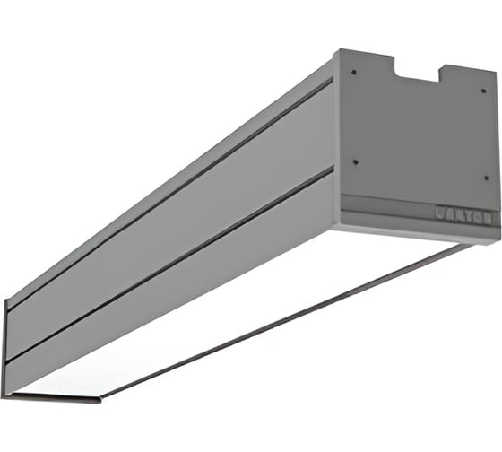 Светодиодный светильник VARTON Mercury Pro накладной 8 Вт 3000 К 514x65x65 мм IP54 RAL7045 серый муар с рассеивателем опал аварийный автономный постоянного действия V1-R0-70256-20A00-5400830 1