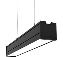 Светодиодный светильник VARTON Mercury Pro подвесной 26 Вт 3000 К 514x65x65 мм IP54 RAL9005 черный муар с рассеивателем опал, с декоративным проводом 2 м и комплектом подвесов 2 м аварийный автономный постоянного действия V1-R0-90256-30A00-5402630