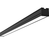 Светодиодный светильник VARTON Mercury Pro накладной 28 Вт 4000 К 2002x65x65 мм IP54 RAL9005 черный муар с рассеивателем опал аварийный автономный постоянного действия V1-R0-90259-20A00-5402840