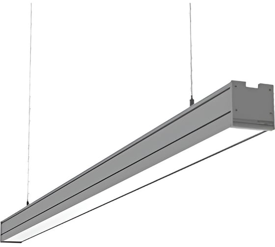 Светодиодный светильник VARTON Mercury Pro накладной 34 Вт 4000 К 1010x65x65 мм IP54 RAL7045 серый муар с рассеивателем опал аварийный автономный постоянного действия V1-R0-70257-20A00-5403440 1