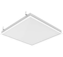 Светодиодный светильник VARTON E070 2.0 для образовательных учреждений 30 Вт CRI90 4000 К IP54 для Грильято 588x588x50 мм с рассеивателем опал аварийный автономный постоянного действия V1-E0-00070-31OPA-5403040