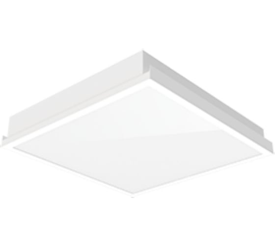 Светодиодный светильник VARTON тип кромки V-Clip 600x600 35 Вт 4000 K IP54 с рассеивателем опал аварийный автономный постоянного действия V1-A1-07070-10OPA-5403540 1