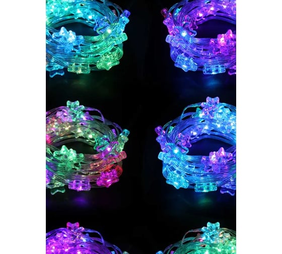 Гирлянда праздничная светодиодная Фарлайт умная Звезда 10 м USB 66 LED с управлением через смартфон и ПУ IP20 FAR002384