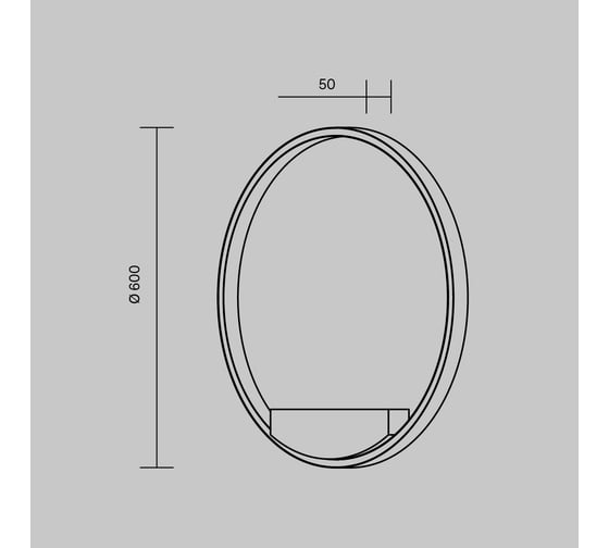 Настенный светильник (бра) MAYTONI Rim MOD058WL-L35BK
