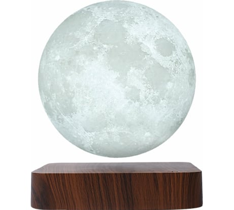 Светильник Gauss настольный 3D Луна 2W 3000K/4000K 220-240V D14см левитация LED LV001