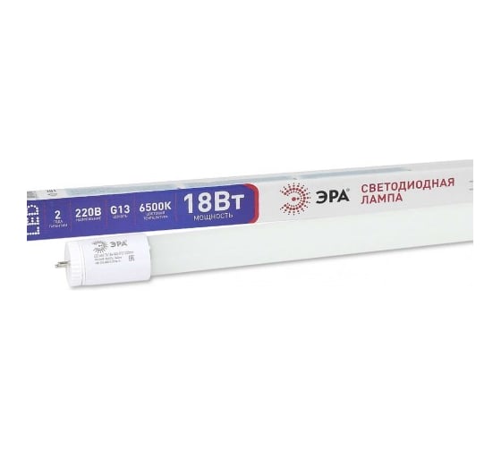 Лампа ЭРА LED T818W865G131200mm (диод,трубка стекл,18Вт,хол,пов. G13) (25/700) Б0019928