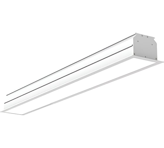 Светодиодный светильник VARTON Universal-Line встраиваемый 1430x100x69 мм 46 Вт 4000 K IP40 RAL9003 белый муар аварийный автономный постоянного действия V1-A1-10415-10A00-4004640