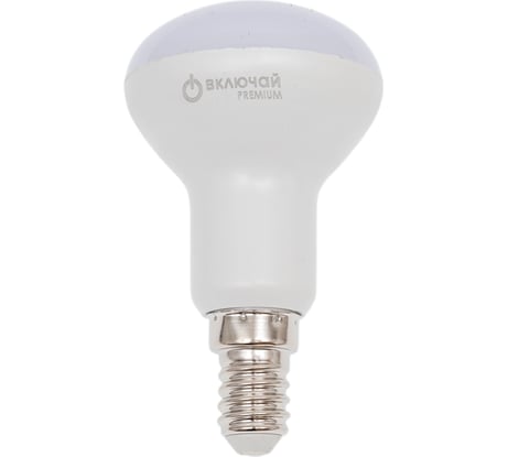 Светодиодная лампа Включай 6W E14 R50 4000K 220V пластик+алюминий LED PREMIUM R50-6W-E14-W 1007823