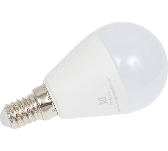 Светодиодная лампа Включай 10W E14 шарик 6500K 220V LED PREMIUM G45-10W-E14-WW 1003909