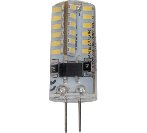 Светодиодная лампа Включай 4.0W G4 6000K 220V AC силикон LED PREMIUM G4-220V-4. 0 W-WW SL 1008046