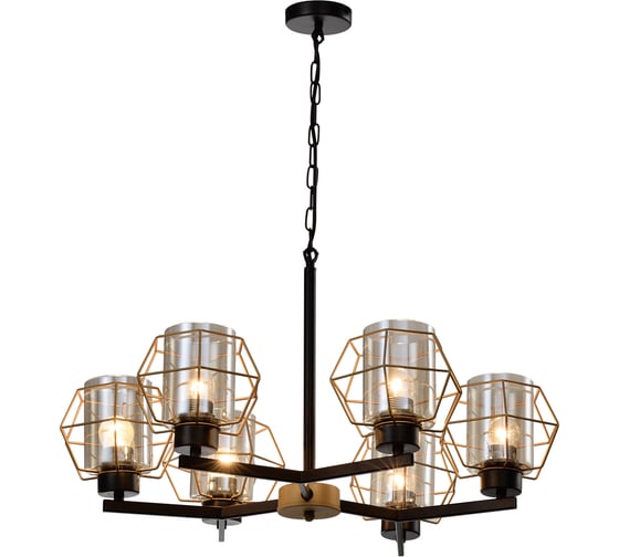 Люстра Rivoli Gabriele 5025206 6хЕ27, 40 Вт, лофт кантри Б0050334