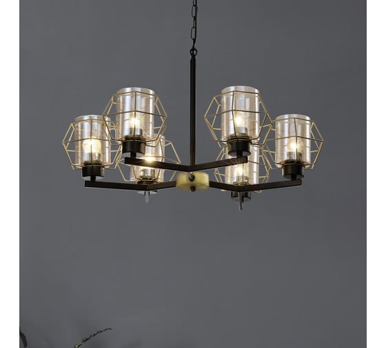Люстра Rivoli Gabriele 5025208 8хЕ27, 40 Вт, лофт кантри Б0050335