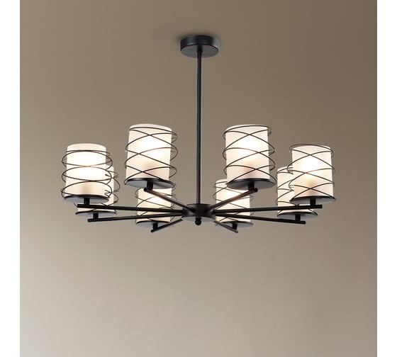 Люстра Rivoli Gerlinde 5009308 8хЕ27, 40 Вт, лофт кантри Б0050327