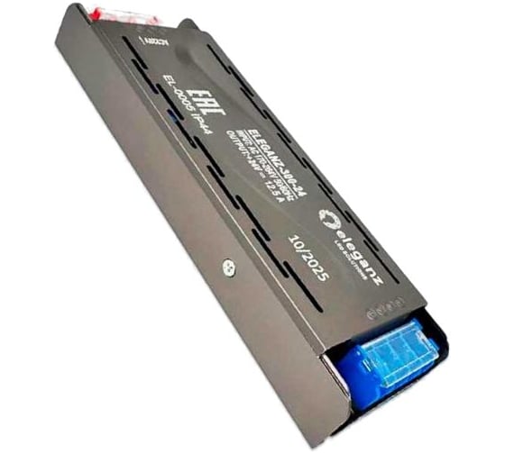 Блок питания для светодиодных лент ELEGANZ 24V 300W IP44, 1 шт EL-0005