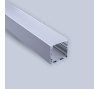 Накладной алюминиевый профиль ELEGANZ 35x35 мм с рассеивателем, 2м U-3007