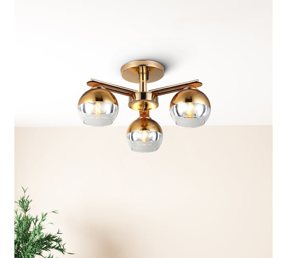 Люстра Rivoli Zella 9064303 3хЕ27, 40 Вт, модерн Б0048218