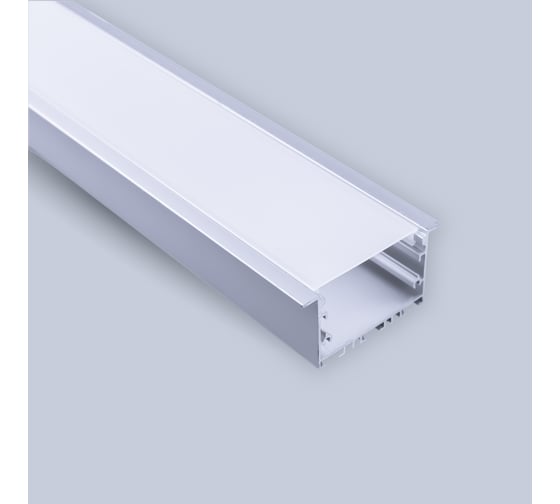 Встраиваемый алюминиевый профиль ELEGANZ 50x32 мм с рассеивателем, 2м U-4204 1