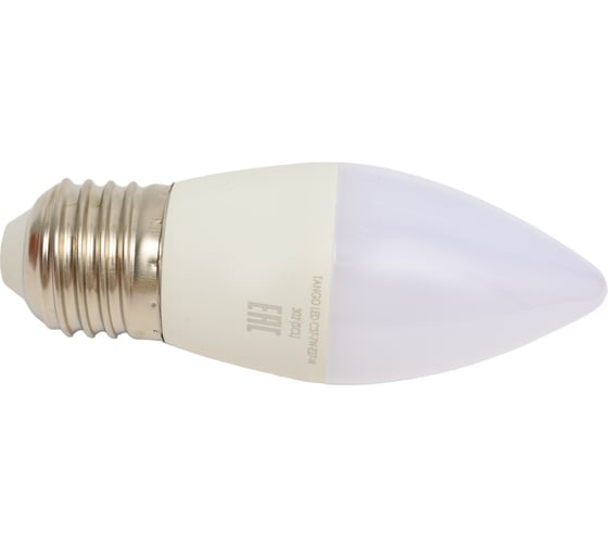 Светодиодная лампа TANGO 7W E27 свеча 4000K 220V LED C37-7W-E27-W 1003945