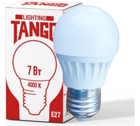Светодиодная лампа TANGO 7W E27 шарик 4000K 220V LED G45-7W-E27-W 1003962