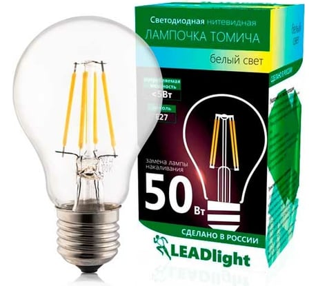 Светодиодная лампа LEADlight СА 230-5-1 E27/ 27 4000К, 9595