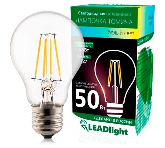 Светодиодная лампа LEADlight СА 230-5-1 E27/ 27 4000К, 9595