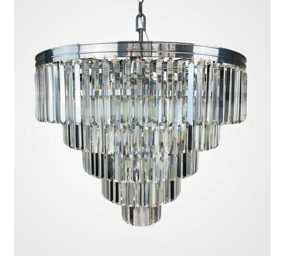 Люстра IMPERIUMLOFT RH 1920s Odeon Clear Glass Fringe Chandelier D80 chrome 228793-22