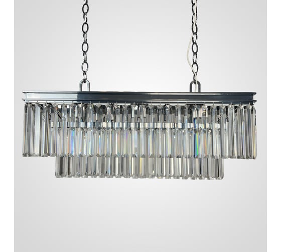 Люстра IMPERIUMLOFT RH 1920S ODEON CLEAR GLASS FRINGE chrome 228792-22