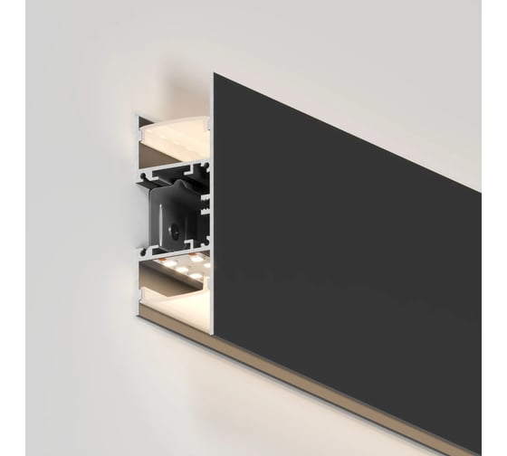Профиль Arlight WALL-2575-DUAL-2000 ANOD BLACK 2 м 052332