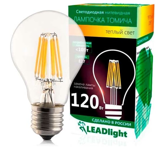 Светодиодная лампа LEADlight СА 230-10-1 E27/ 27 2700К, 9779